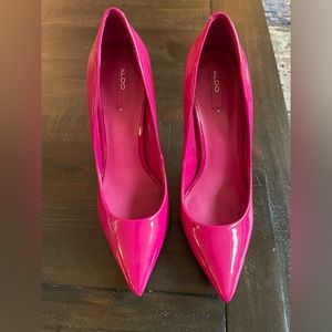Pink Patent Leather Aldo Shoes